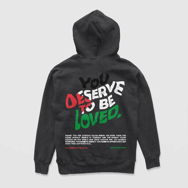 sweat design hoodies -You Deserve To Be Loved Vintage Hoodie