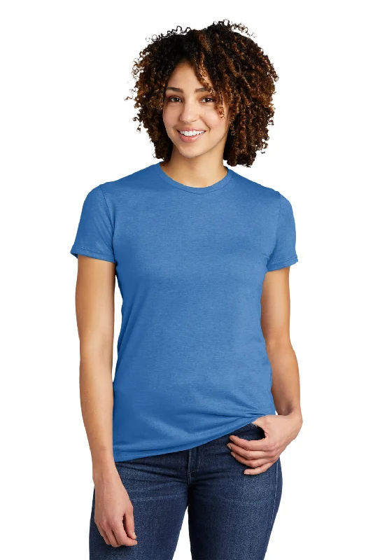 chic solid t-shirts -chic solid t-shirts -chic solid t-shirts -Allmade Womens Short Sleeve Crewneck T-Shirt - Azure Blue