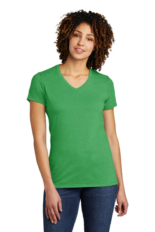 vivid striped t-shirts -vivid striped t-shirts -vivid striped t-shirts -Allmade Womens Short Sleeve V-Neck T-Shirt - Enviro Green