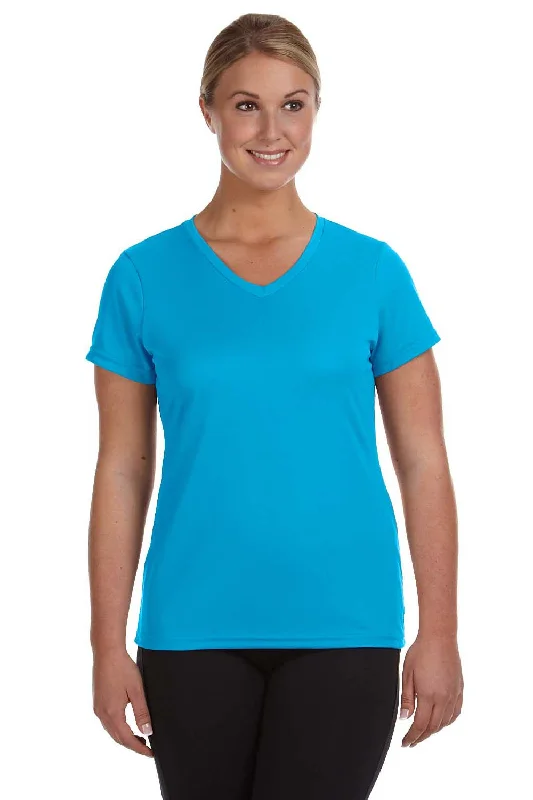 slim modern t-shirts -slim modern t-shirts -slim modern t-shirts -Augusta Sportswear Womens Moisture Wicking Short Sleeve V-Neck T-Shirt - Power Blue