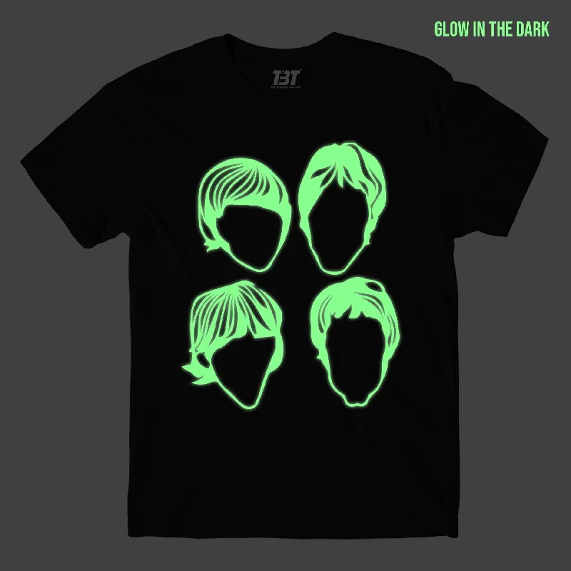 hem flared t-shirts -hem flared t-shirts -hem flared t-shirts -The Beatles Members T shirt - Glow In The Dark