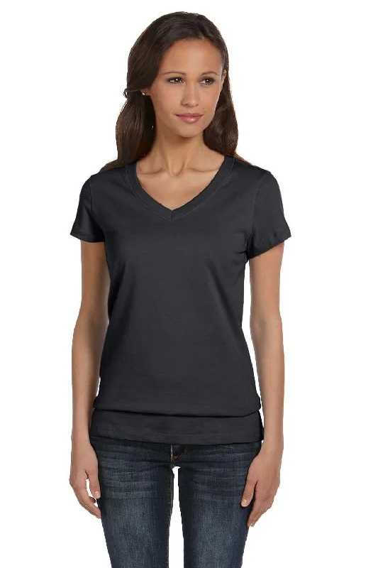 pocket utility t-shirts -pocket utility t-shirts -pocket utility t-shirts -Bella + Canvas Womens Jersey Short Sleeve V-Neck T-Shirt - Heather Dark Grey