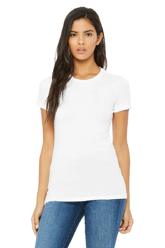 fitted neat t-shirts -fitted neat t-shirts -fitted neat t-shirts -Bella + Canvas Womens The Favorite Short Sleeve Crewneck T-Shirt - Solid White