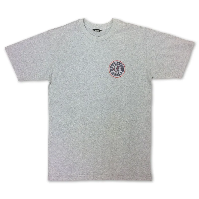 iconic graphic t-shirts -iconic graphic t-shirts -iconic graphic t-shirts -Brixton Rival II T-Shirt Heather Grey