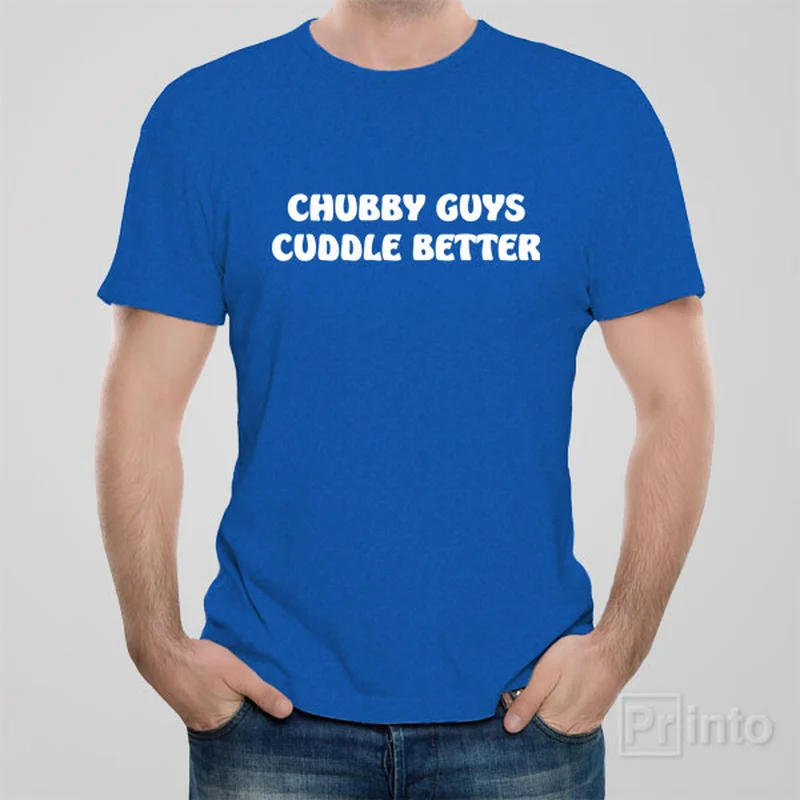 cozy textured t-shirts -cozy textured t-shirts -cozy textured t-shirts -Chubby guys cuddle better