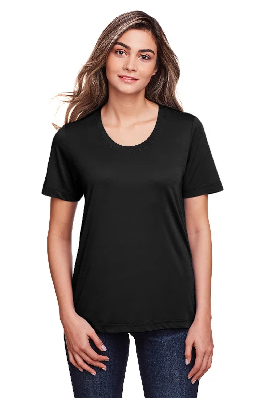 band iconic t-shirts -band iconic t-shirts -band iconic t-shirts -Core 365 Womens Fusion ChromaSoft Performance Moisture Wicking Short Sleeve Scoop Neck T-Shirt - Black