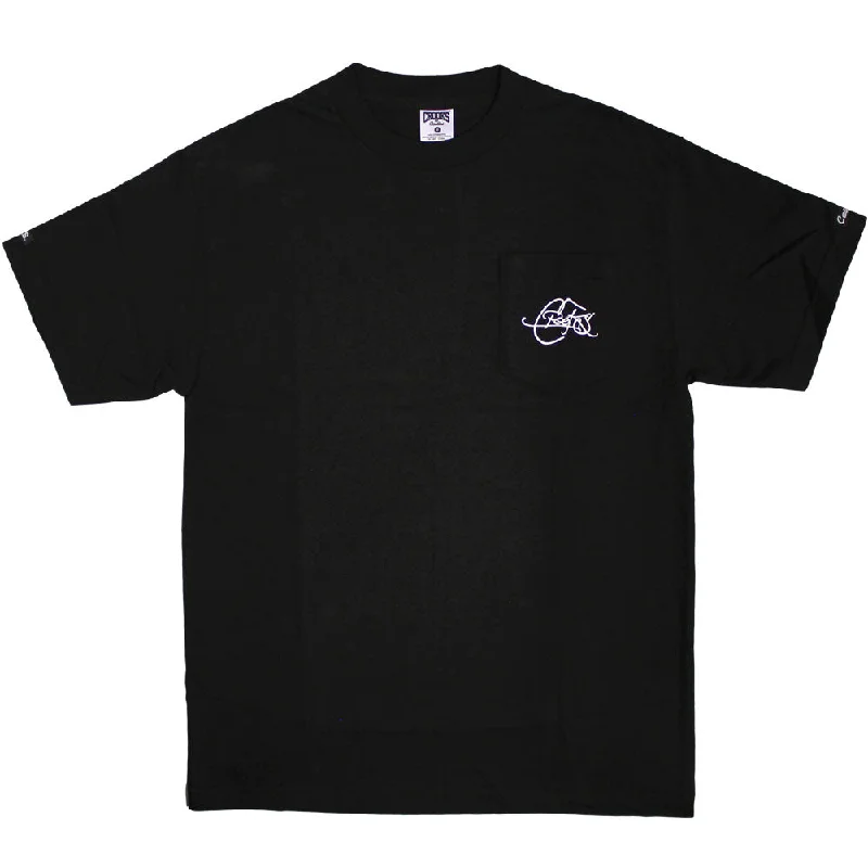 summer cool t-shirts -summer cool t-shirts -summer cool t-shirts -Crooks & Castles D Script Pocket T-Shirt Black