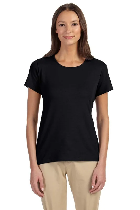 urban oversized t-shirts -urban oversized t-shirts -urban oversized t-shirts -Devon & Jones Womens Perfect Fit Short Sleeve Crewneck T-Shirt - Black