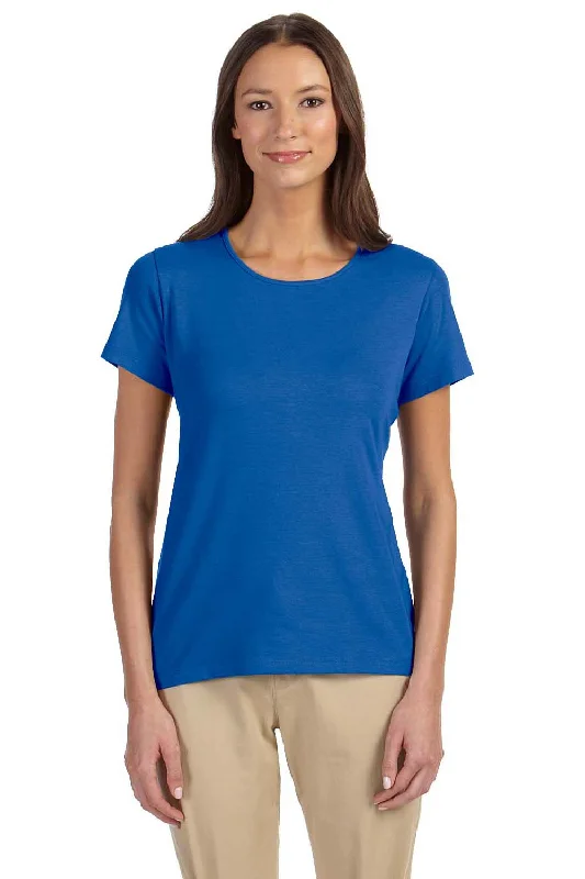 workout versatile t-shirts -workout versatile t-shirts -workout versatile t-shirts -Devon & Jones Womens Perfect Fit Short Sleeve Crewneck T-Shirt - French Blue