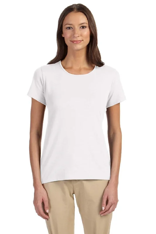 modern slim t-shirts -modern slim t-shirts -modern slim t-shirts -Devon & Jones Womens Perfect Fit Short Sleeve Crewneck T-Shirt - White