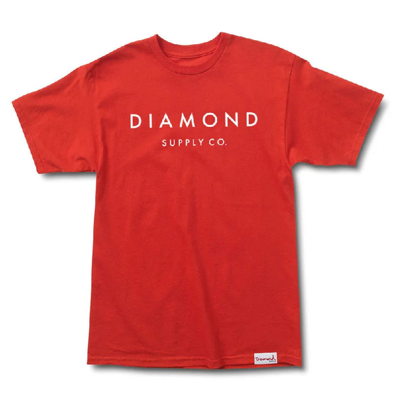 flared edge t-shirts -flared edge t-shirts -flared edge t-shirts -Diamond Supply Co Stone Cut Premium T-shirt Red