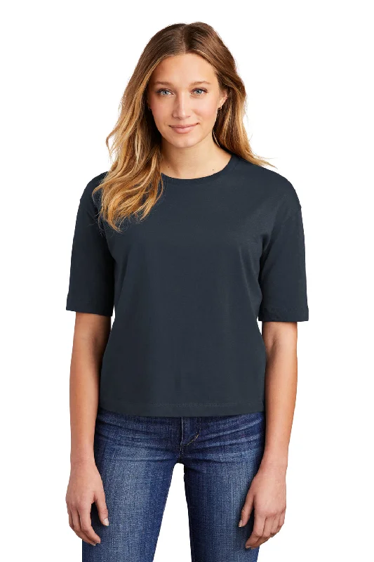 baseball trendy t-shirts -baseball trendy t-shirts -baseball trendy t-shirts -District Womens Very Important Boxy Short Sleeve Crewneck T-Shirt - New Navy Blue