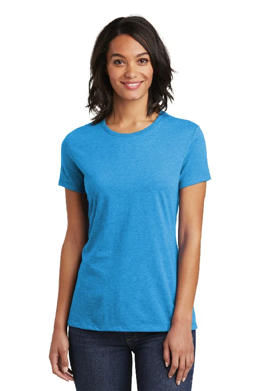 bamboo earthy t-shirts -bamboo earthy t-shirts -bamboo earthy t-shirts -District Womens Very Important Short Sleeve Crewneck T-Shirt - Heather Bright Turquoise Blue