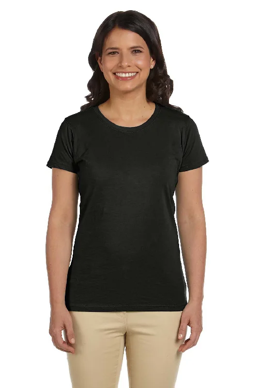 long warm t-shirts -long warm t-shirts -long warm t-shirts -Econscious Womens Heather Sueded Short Sleeve Crewneck T-Shirt - Black