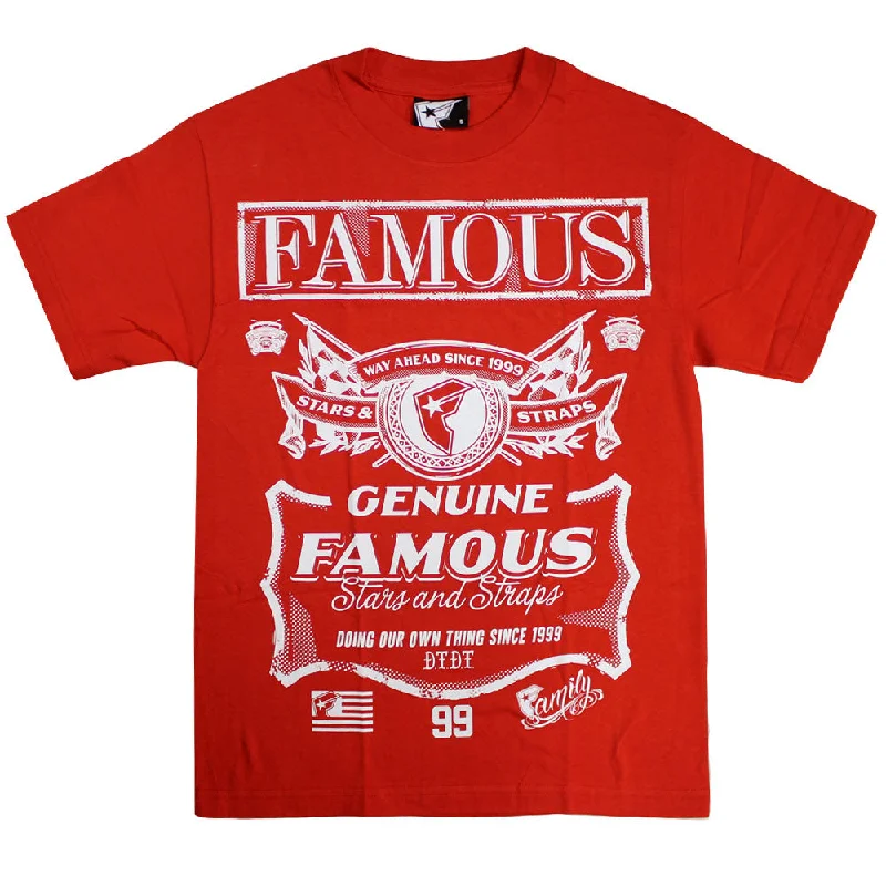 premium eco t-shirts -premium eco t-shirts -premium eco t-shirts -Famous Stars and Straps Way Ahead T-shirt Red White