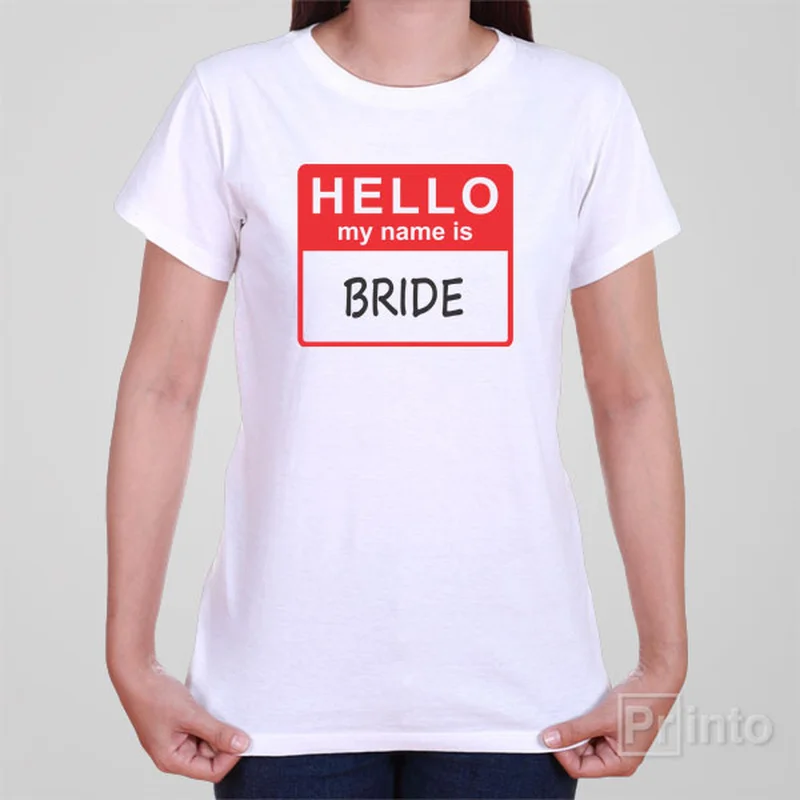 fast-drying gym t-shirts -fast-drying gym t-shirts -fast-drying gym t-shirts -HELLO - My name is bride