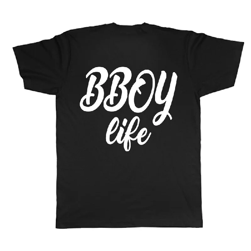 vented sports t-shirts -vented sports t-shirts -vented sports t-shirts -HIPHOP73 B-Boy Life T-Shirt Black