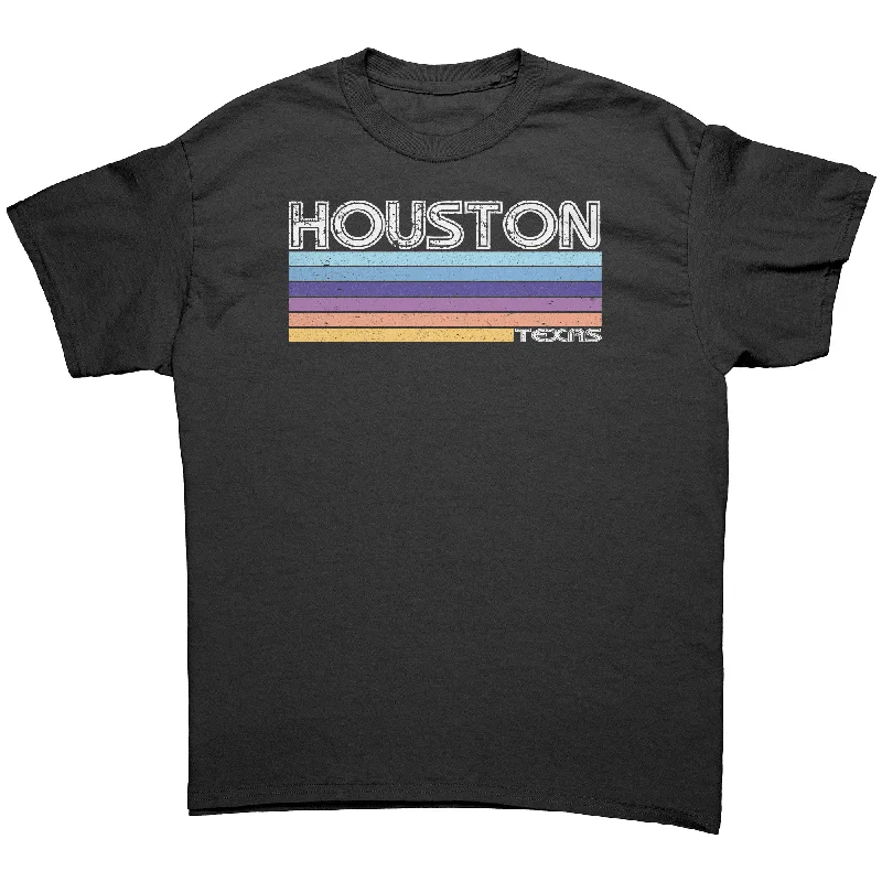 relaxed Saturday t-shirts -relaxed Saturday t-shirts -relaxed Saturday t-shirts -HOUSTON, TEXAS Retro 70’s 80’s Look Unisex T-SHIRT