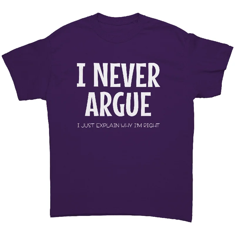 fast athletic t-shirts -fast athletic t-shirts -fast athletic t-shirts -I NEVER Argue...I Just Explain Why I am Right Unisex T-Shirt