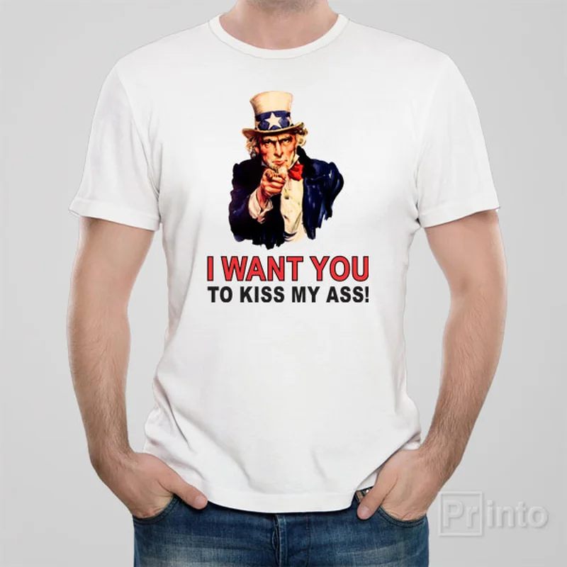 fabric blended t-shirts -fabric blended t-shirts -fabric blended t-shirts -I want you to kiss my ass