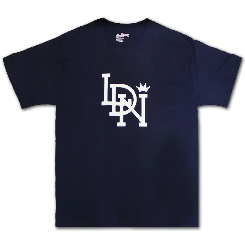 solid gym t-shirts -solid gym t-shirts -solid gym t-shirts -LDN Original T-Shirt Navy White