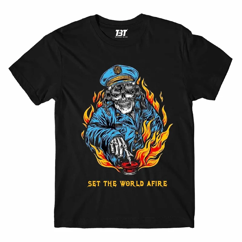 oversized urban t-shirts -oversized urban t-shirts -oversized urban t-shirts -Megadeth T shirt - Set The World Afire