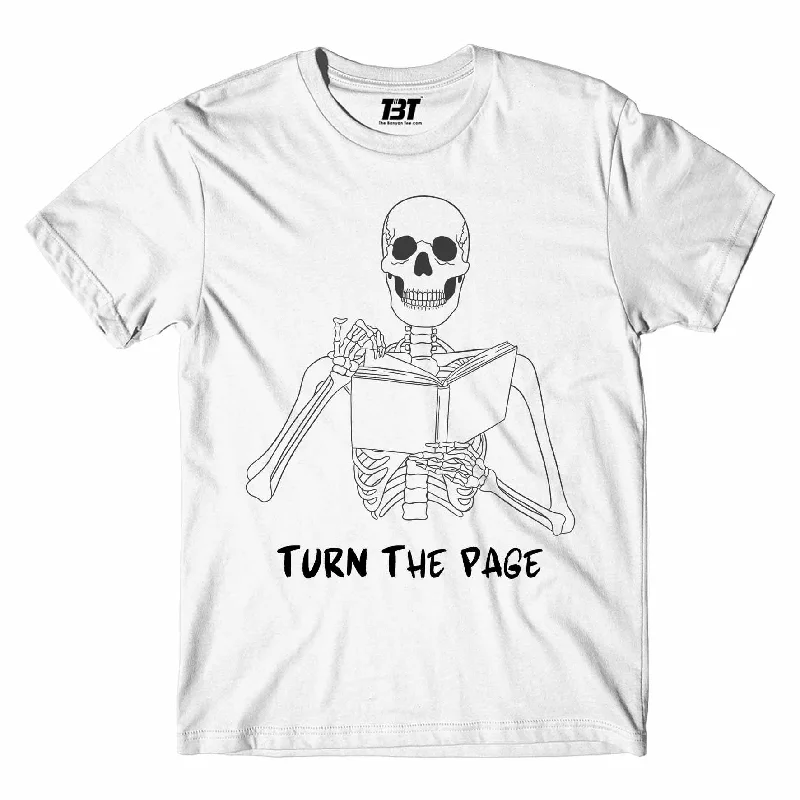 sleek boat neck t-shirts -sleek boat neck t-shirts -sleek boat neck t-shirts -Metallica T shirt - Turn The Page Meme