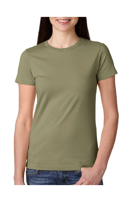 travel light t-shirts -travel light t-shirts -travel light t-shirts -Next Level Womens Boyfriend Fine Jersey Short Sleeve Crewneck T-Shirt - Light Olive