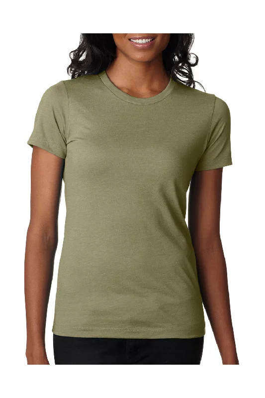 sharp cut t-shirts -sharp cut t-shirts -sharp cut t-shirts -Next Level Womens CVC Jersey Short Sleeve Crewneck T-Shirt - Light Olive Green - Closeout