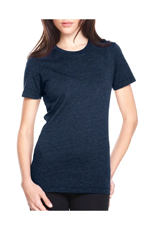 flared hem t-shirts -flared hem t-shirts -flared hem t-shirts -Next Level Womens CVC Jersey Short Sleeve Crewneck T-Shirt - Midnight Navy Blue