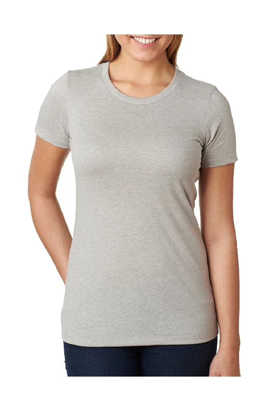 adaptable workout t-shirts -adaptable workout t-shirts -adaptable workout t-shirts -Next Level Womens CVC Jersey Short Sleeve Crewneck T-Shirt - Silk Grey - Closeout