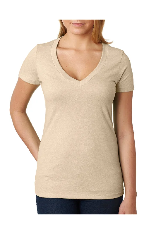 toasty winter t-shirts -toasty winter t-shirts -toasty winter t-shirts -Next Level Womens CVC Jersey Short Sleeve V-Neck T-Shirt - Cream - Closeout