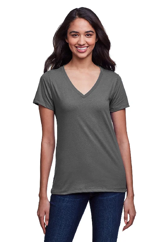 cool lightweight t-shirts -cool lightweight t-shirts -cool lightweight t-shirts -Next Level Womens Eco Performance Moisture Wicking Short Sleeve V-Neck T-Shirt - Heavy Metal Grey - Closeout