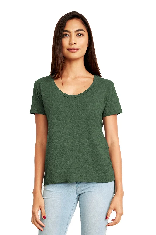 textured knit t-shirts -textured knit t-shirts -textured knit t-shirts -Next Level Womens Festival Short Sleeve Crewneck T-Shirt - Royal Pine Green