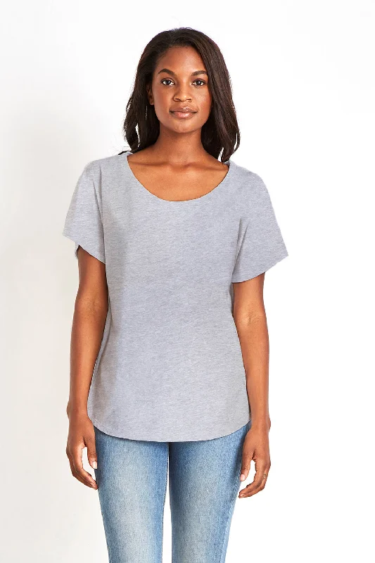 vintage collar t-shirts -vintage collar t-shirts -vintage collar t-shirts -Next Level Womens Ideal Dolman Short Sleeve Crewneck T-Shirt - Heather Grey