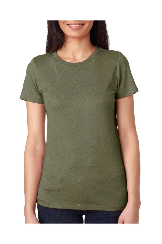 versatile workout t-shirts -versatile workout t-shirts -versatile workout t-shirts -Next Level Womens Jersey Short Sleeve Crewneck T-Shirt - Military Green