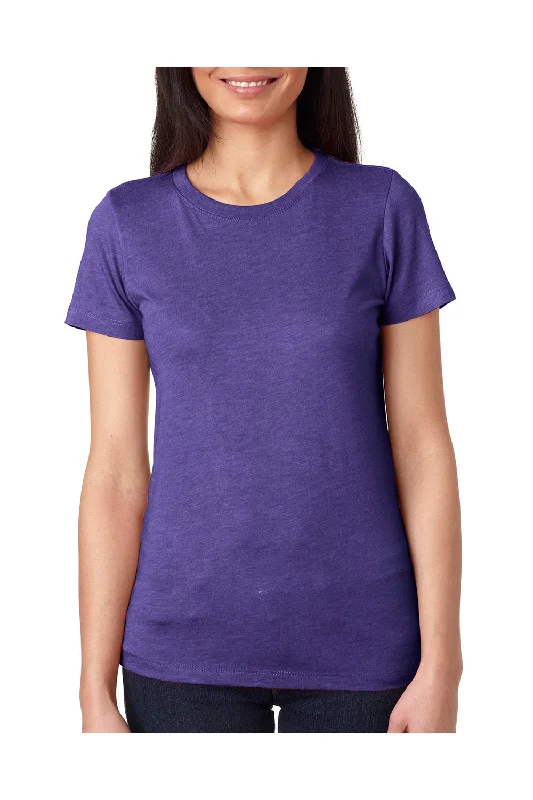 silky jersey t-shirts -silky jersey t-shirts -silky jersey t-shirts -Next Level Womens Jersey Short Sleeve Crewneck T-Shirt - Purple Rush