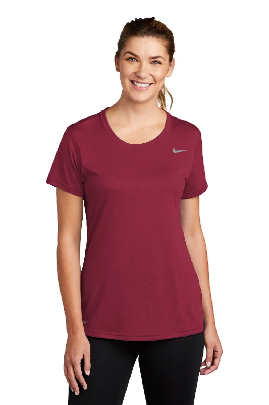 summer cool t-shirts -summer cool t-shirts -summer cool t-shirts -Nike Womens Legend Dri-Fit Moisture Wicking Short Sleeve Crewneck T-Shirt - Team Maroon