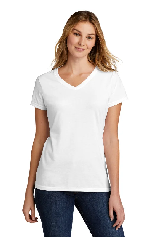 thermal cozy t-shirts -thermal cozy t-shirts -thermal cozy t-shirts -Port & Company Womens Short Sleeve V-Neck T-Shirt - White