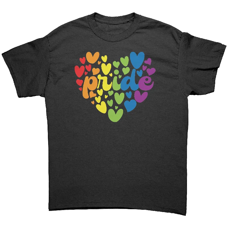 stylish mock neck t-shirts -stylish mock neck t-shirts -stylish mock neck t-shirts -Rainbow Pride Heart Unisex T-Shirt