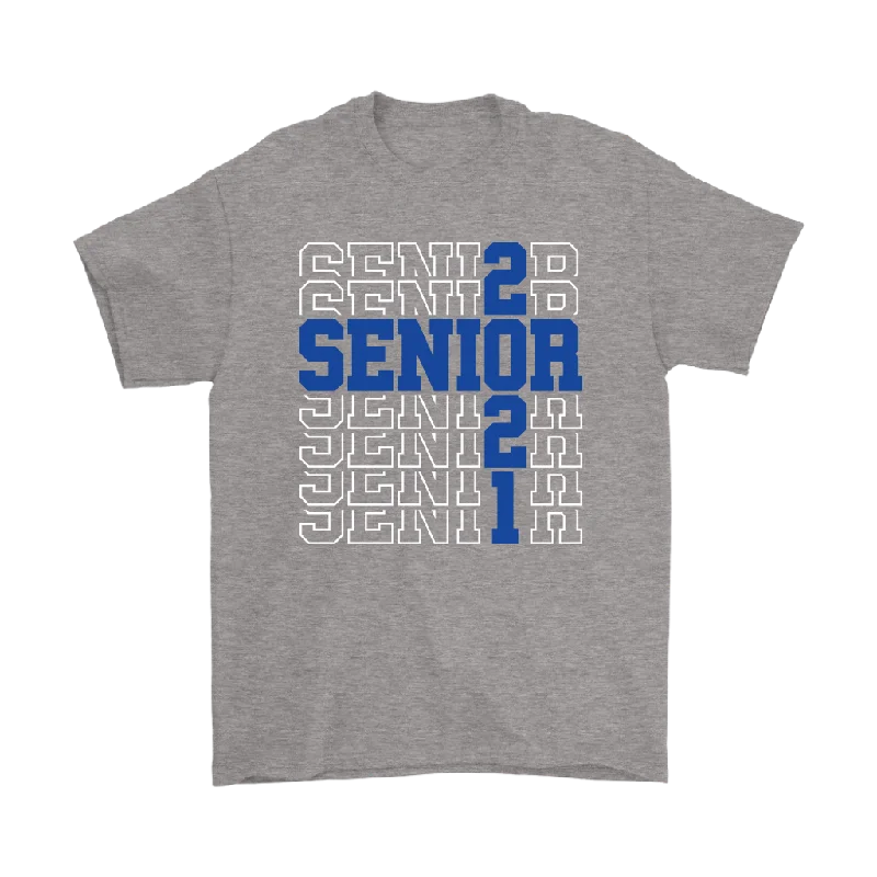 fabric blended t-shirts -fabric blended t-shirts -fabric blended t-shirts -SENIOR Class 2021 T-Shirt, High School Color Blue, Men's & Women's