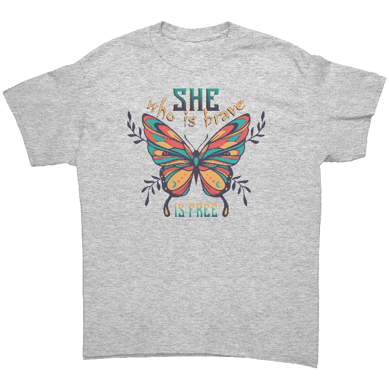 premium eco t-shirts -premium eco t-shirts -premium eco t-shirts -She Who is Brave is Free Unisex T-Shirt