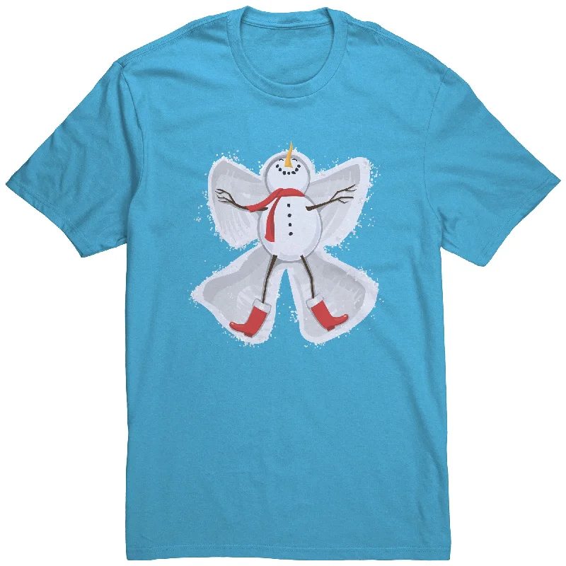 resilient trail t-shirts -resilient trail t-shirts -resilient trail t-shirts -Snowman Snow Angel Unisex T-Shirt Winter Design