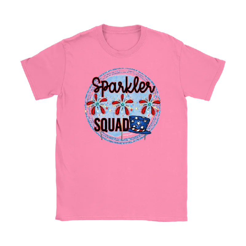 modern slim t-shirts -modern slim t-shirts -modern slim t-shirts -SPARKLER SQUAD Fireworks, Summertime, July 4th Women's T-Shirt