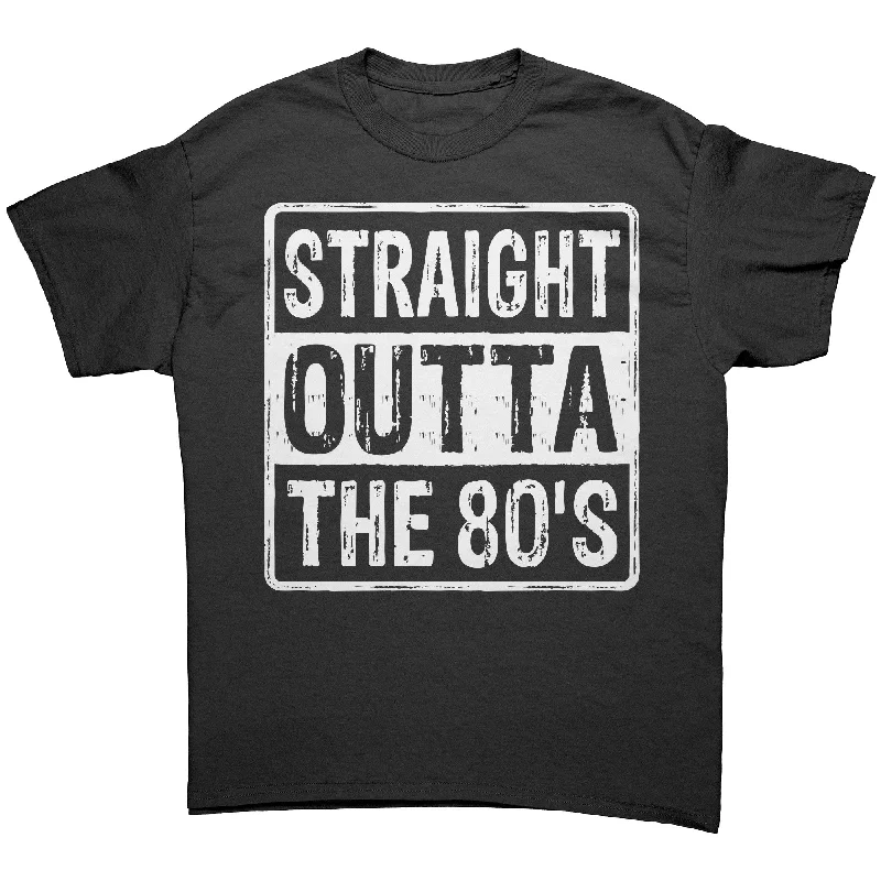 cuff flowy t-shirts -cuff flowy t-shirts -cuff flowy t-shirts -STRAIGHT OUTTA THE 80'S Unisex T-Shirt, Gildan Brand