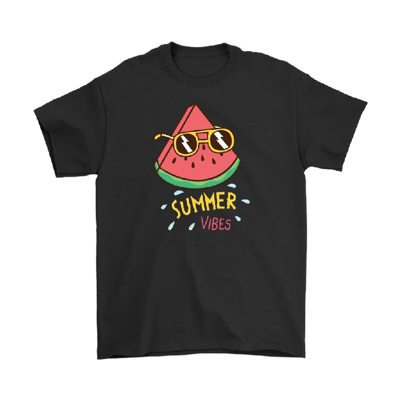 flex yoga t-shirts -flex yoga t-shirts -flex yoga t-shirts -Summer Vibes Watermelon with Sunglasses Men's T-Shirt