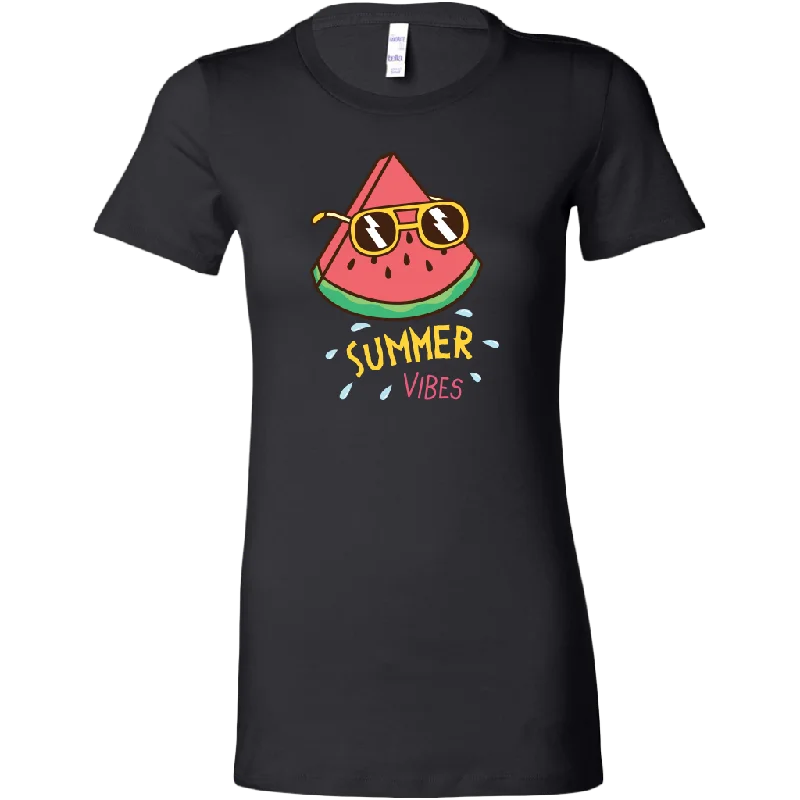 oversized urban t-shirts -oversized urban t-shirts -oversized urban t-shirts -Summer Vibes Watermelon with Sunglasses Women's T-Shirt