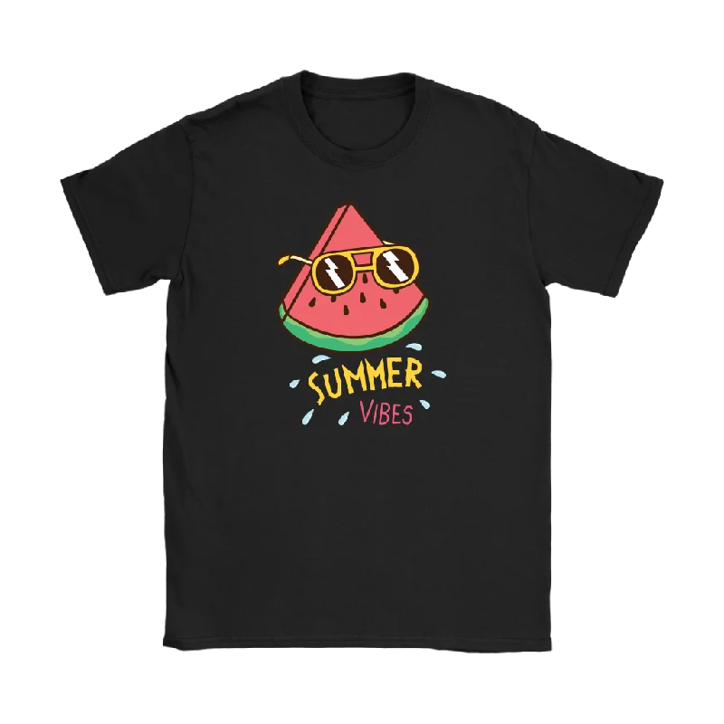 light travel t-shirts -light travel t-shirts -light travel t-shirts -Summer Vibes Watermelon with Sunglasses Women's T-Shirt