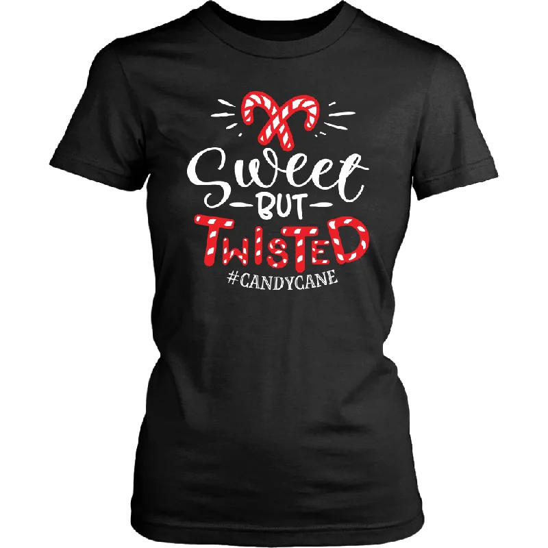 long warm t-shirts -long warm t-shirts -long warm t-shirts -SWEET but TWISTED Candy Cane Women's T-Shirt