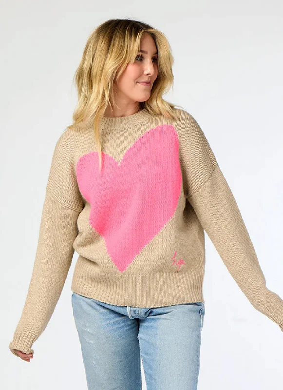 thin striped pullover sweaters -Benton Sweater Imperfect Heart